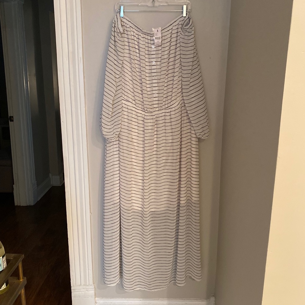 NWT Lane Bryant off the shoulder maxi dress 26/28